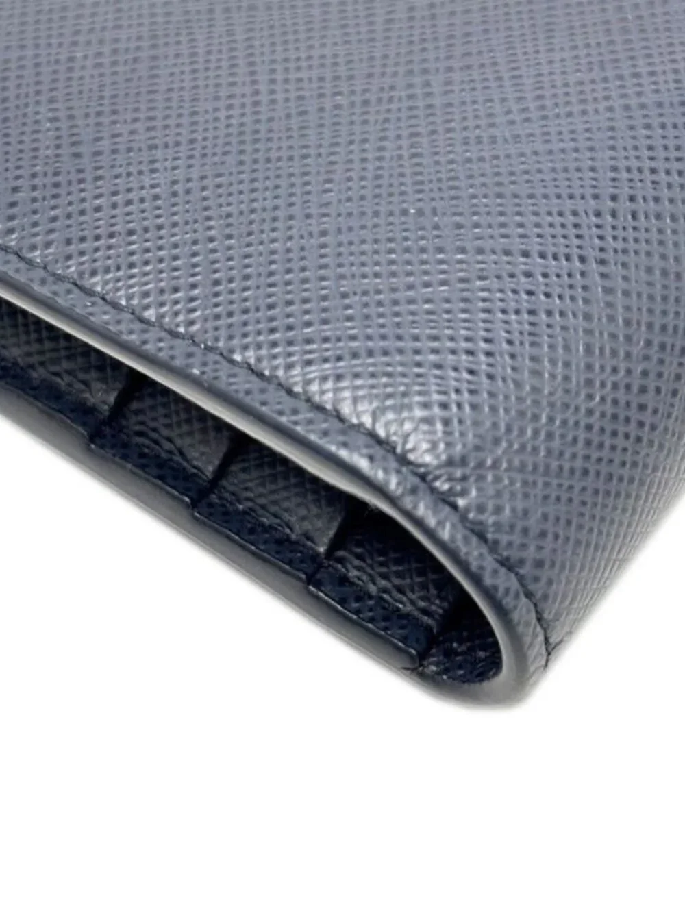 Prada Wallet Saffiano Leather Bifold Navy Multi - Picture 11 of 16